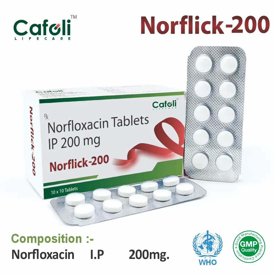 Norfloxacin 200mg tablet best price for pharma franchise